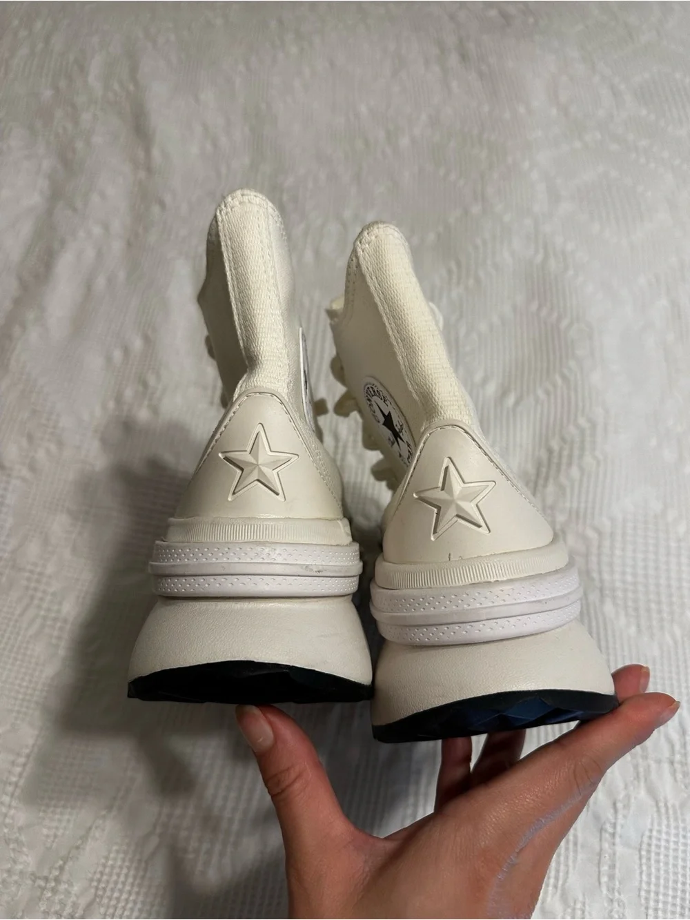 Converse Converse Run Star Legacy Cx Platform High Top in White/Cream